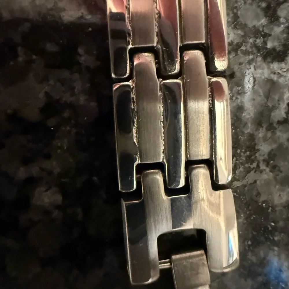 Stainless Steel Silver Link Watch Band Style Bracelet